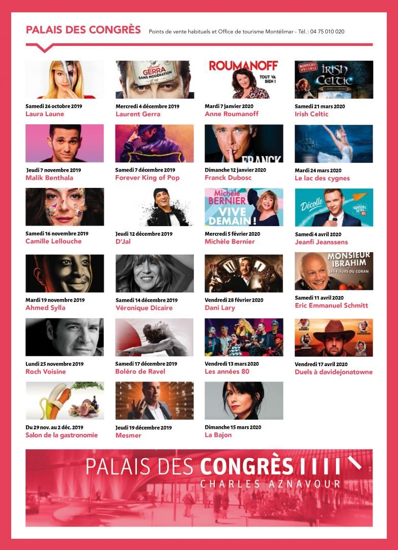 Palais Des Congres Montelimar Programme Agenda du Palais des Congrès :: Montelimar Agglomération
