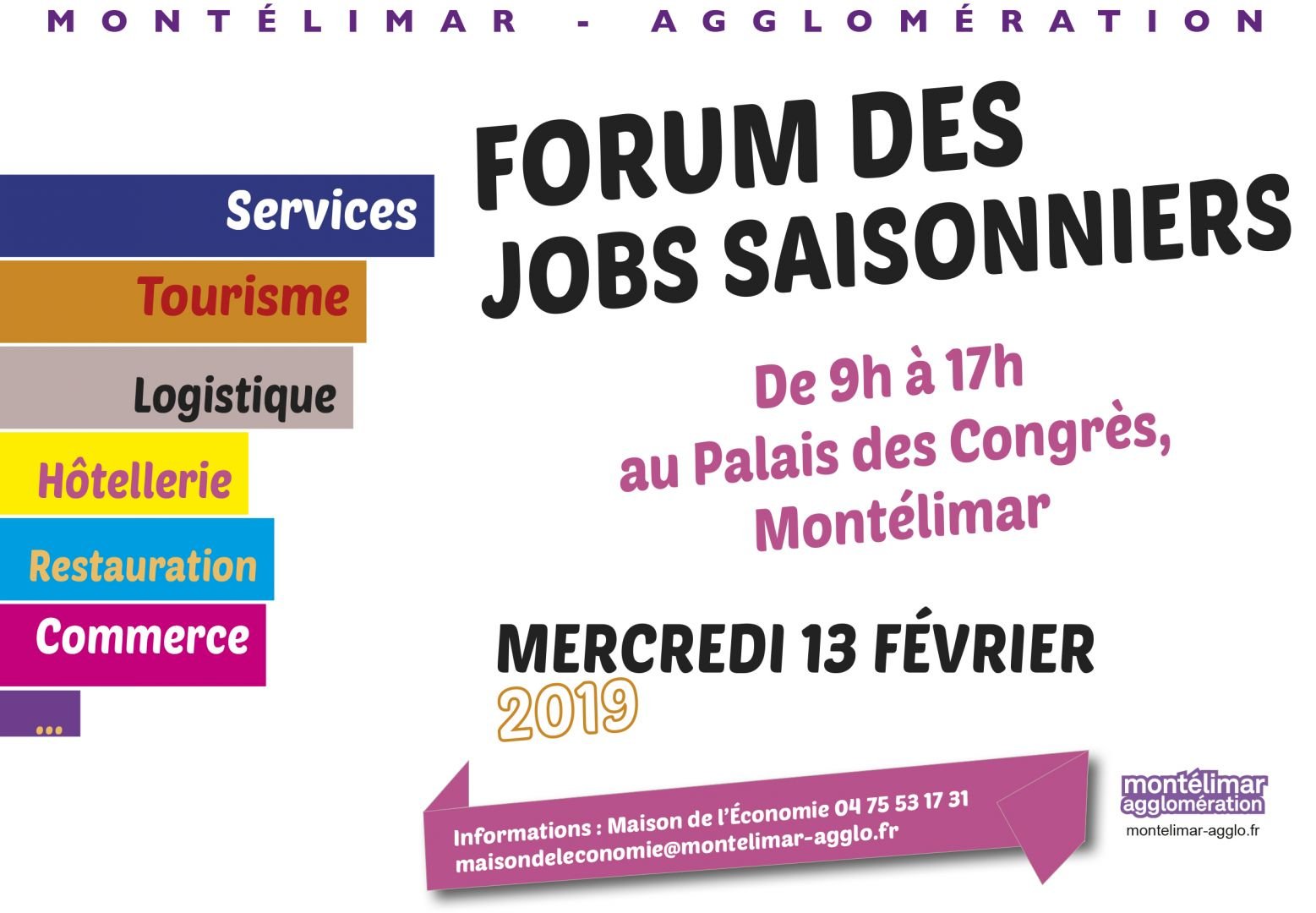 Affiche du Forum jobs 2019