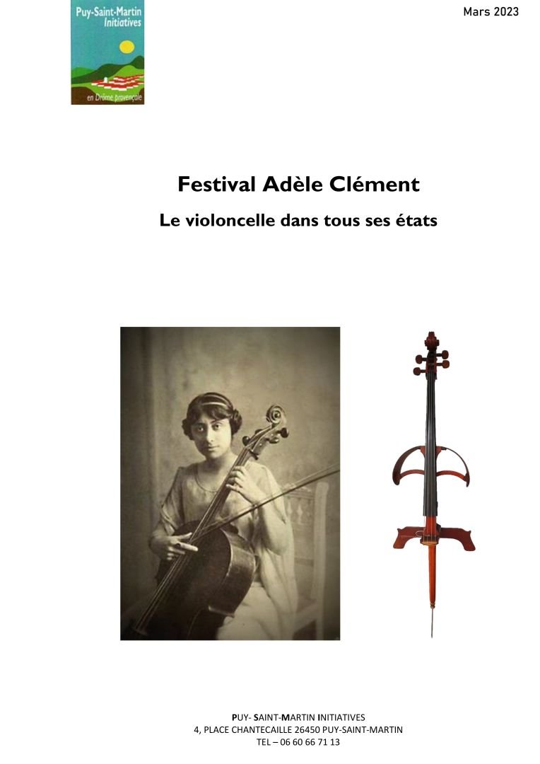 Festival Adèle Clément - le violoncelle dans tous ses états :: Montelimar  Agglomération